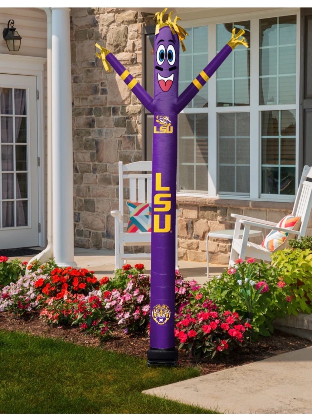 LSU Tigers Inflatable Crazy Sports Fan Tube Man Inflatable LED light - Picture 4 of 11